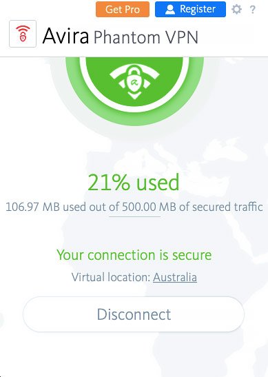 Avira Phantom VPN review: app
