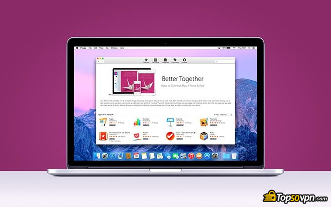 Best VPN for Mac: a Mac with an open app.