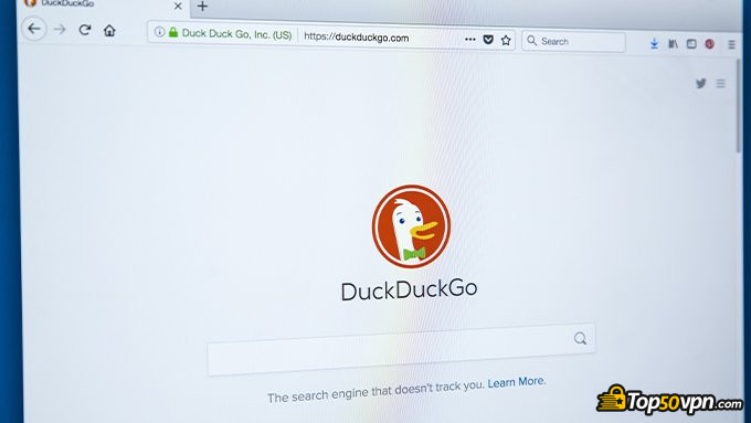 Mesin pencari pribadi: Duckduckgo.