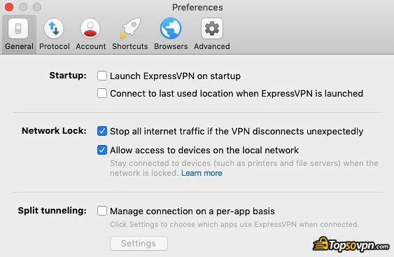 ExpressVPN review: kill switch.