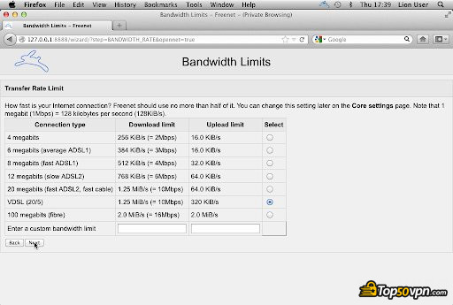 Cara mengakses dark web: Bandwidth freenet.
