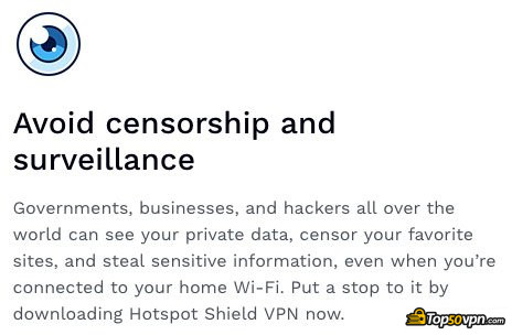 Hotspot shield review: censorship.