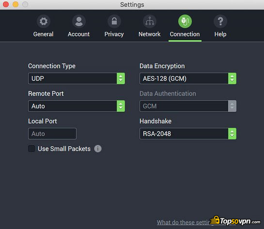 Private Internet Access review: DNS settings.