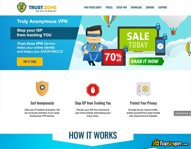 Trust.Zone review: Trust.Zone home page. Trust.Zone review: Trust.Zone home page.