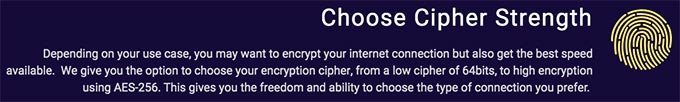 VPNSecure review: cipher strength.